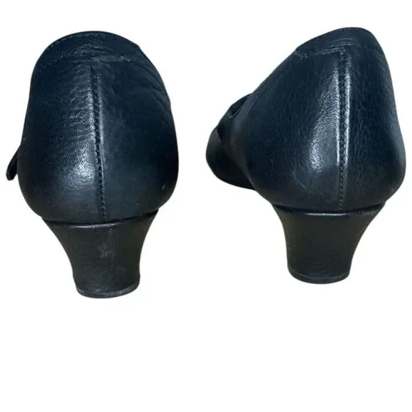 Born Black Leather Mary Jane Heels Sz: 9.5/ 41 - Picture 4 of 8
